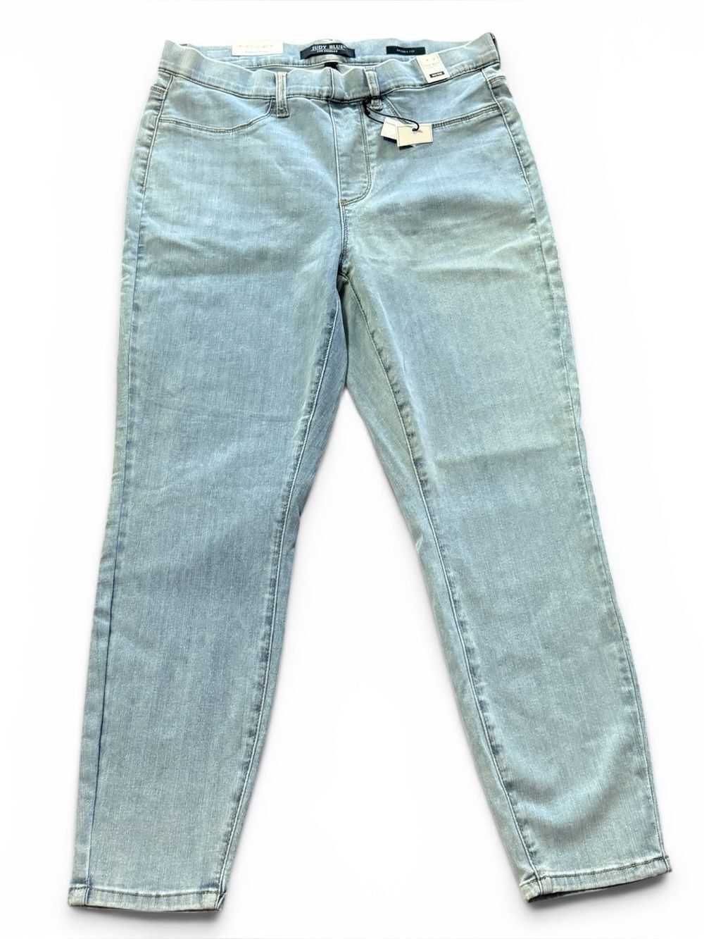 NWT Judy Blue Mid Rise Skinny Jeans Light Blue Style JB88254 LT Size 14W